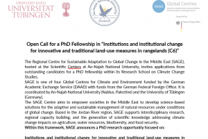 Open Call for a PhD Fellowship in “Institutions and institutional change for innovative and traditional land-use measures in rangelands (C6)”